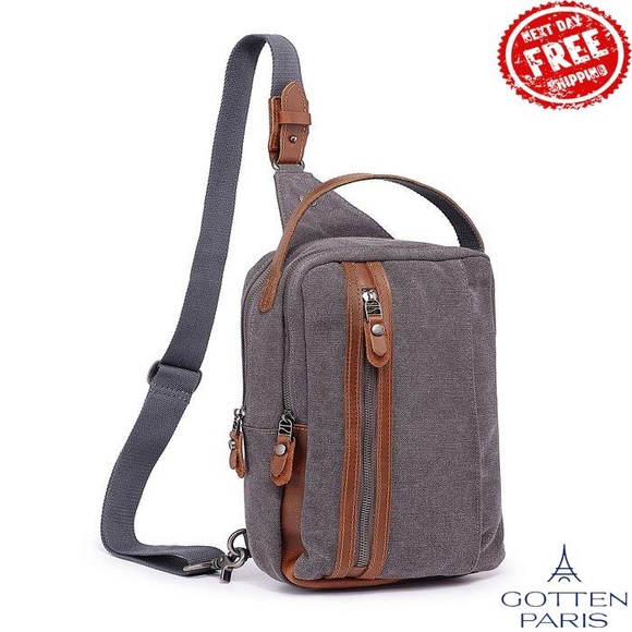 Madrone Convertible Canvas Sling Bag Gray Women\'s Bag